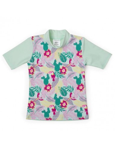 Tricou Plaja-Soare-Piscina copii maneca Scurta, UPF50+, Tropicana