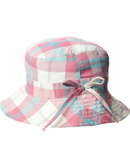 Palarie de Soare, Banz, cu Fundă, Protectie UPF50+, White Check