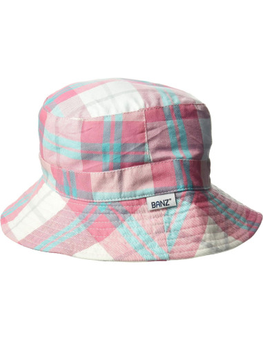 Palarie de Soare, Banz, cu Fundă, Protectie UPF50+, White Check