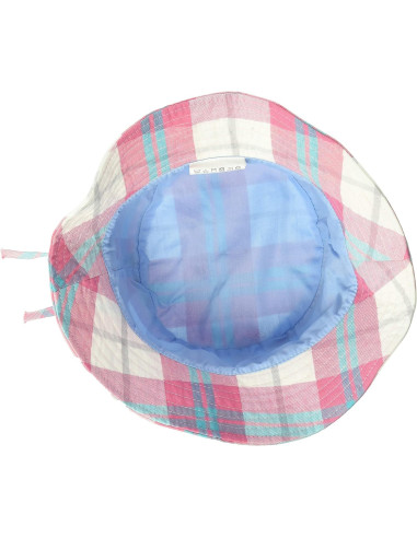 Palarie de Soare, Banz, cu Fundă, Protectie UPF50+, White Check