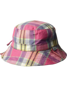 Palarie de Soare, Banz, cu Fundă, Protectie UPF50+, Pink Check 2