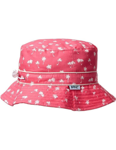 Palarie de Soare, Banz Toggle, Protectie UPF50+, Magenta Palm Tree