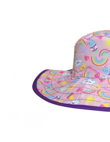 Palarie Protectie Soare, Baby Banz, UPF50+, Reversibila, 0-2 ani, Rainbow