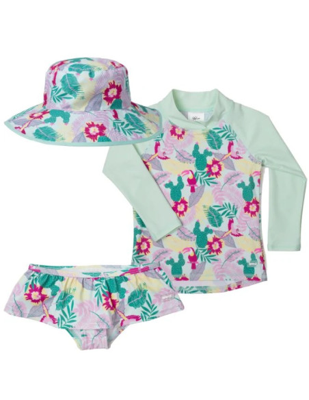 Set plaja fetite Tropicana, Marimea 2 (2-4ani)