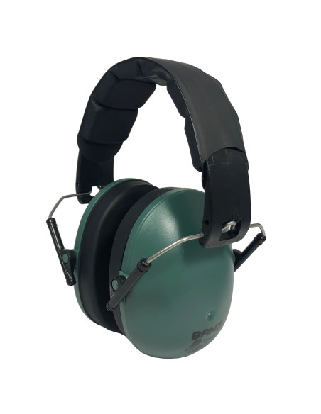 Casti Antifoane, Protectie Auz, Copii 3-10 ani, Banz Kidz - Dark Green
