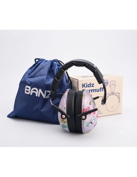 Casti cu antifoane pentru copii de la 3 ani, Banz Kidz, Butterfly
