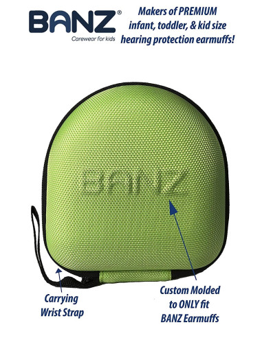 Carcasa Transport Casti Banz Kidz 2 ani+, Verde