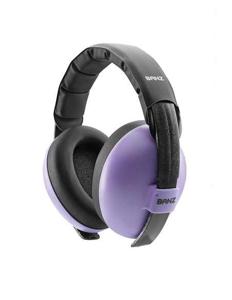 Banz Bubzee Casti Protectie Auz Copii 3 luni - 2 ani - Mov