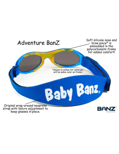 Baby Banz Ochelari 2 - 5 ani - Kidz Navy Stars