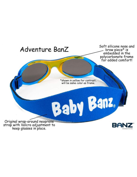 Baby Banz Ochelari 2 - 5 ani - Kidz Navy Stars