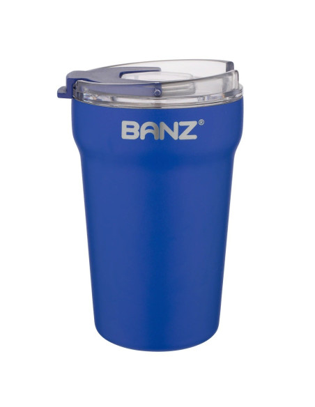 Pahar Termic, Dublu, 410ml + capac izolator, Navy Blue