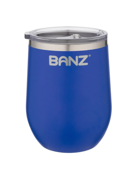 Pahar pentru Vin, Dublu, 350ml + capac izolator, Navy Blue