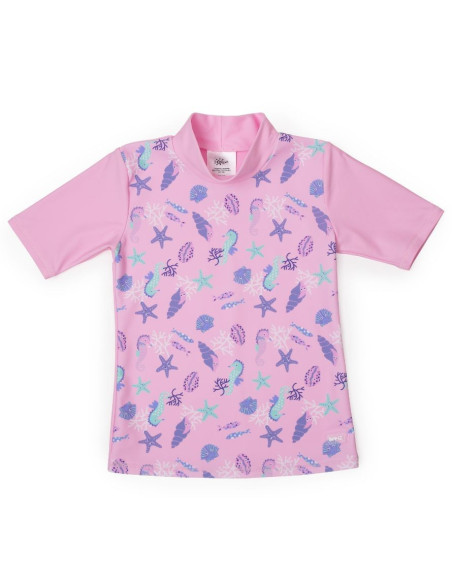 Tricou Plaja-Soare-Piscina copii maneca Scurta, UPF50+, Sealife