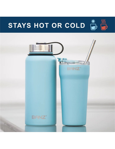 Sticla Termos/Sport, Pereti Dubli, 2 in 1, 950ml, Aqua